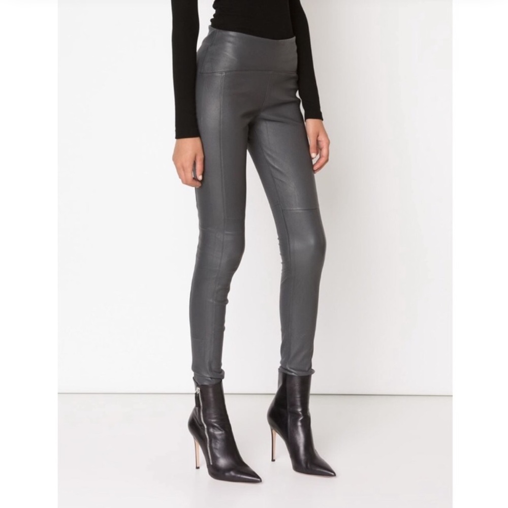 Getting Back To Square One Lambskin Leggings